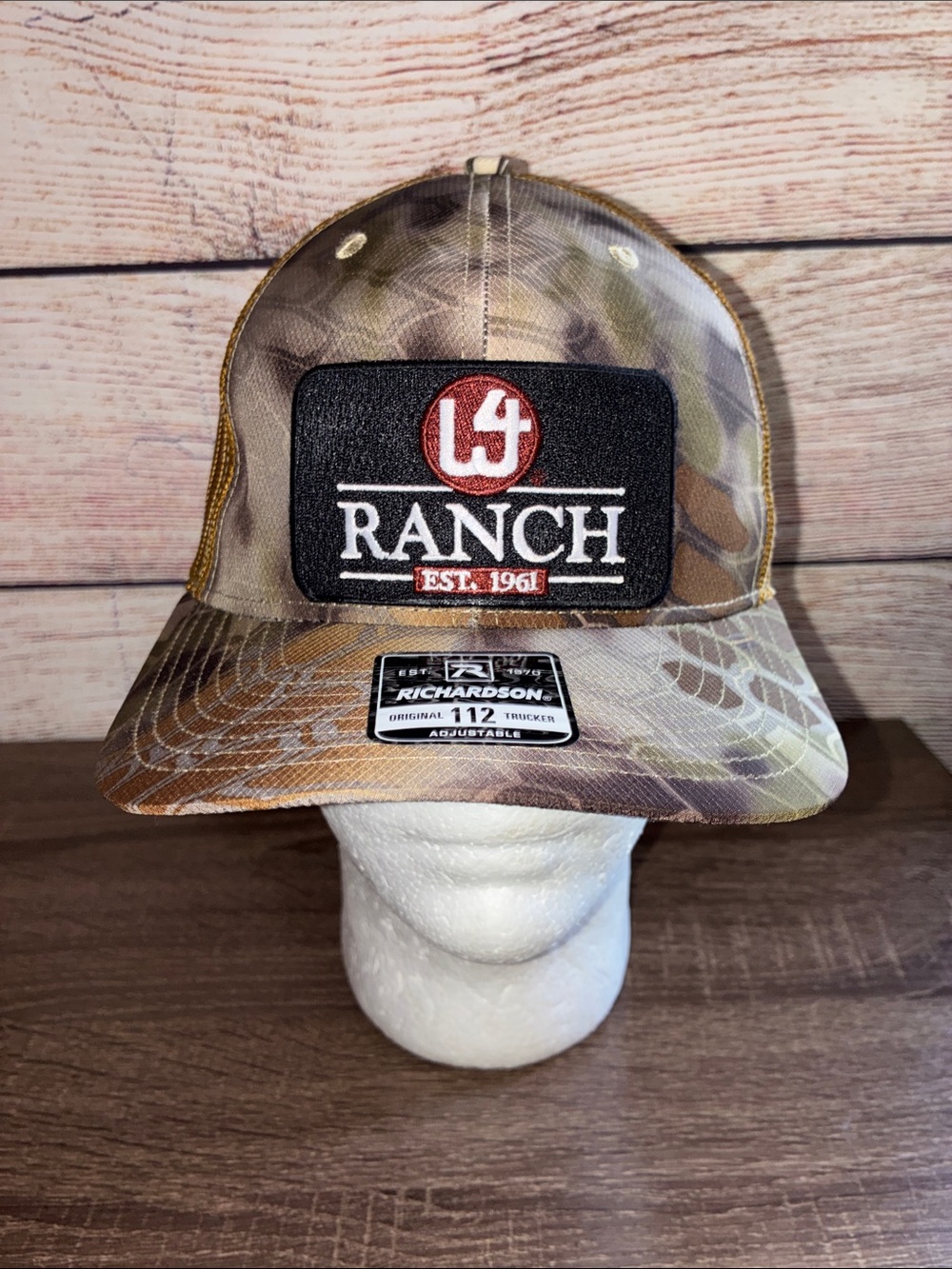 NWT W4 Ranch Camouflage Trucker Hat - Brown Camo